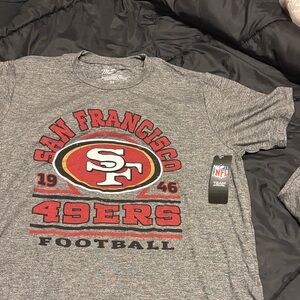 San Francisco 49ers (Niners) Football Gray T-Shirt